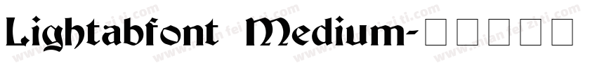 Lightabfont Medium字体转换